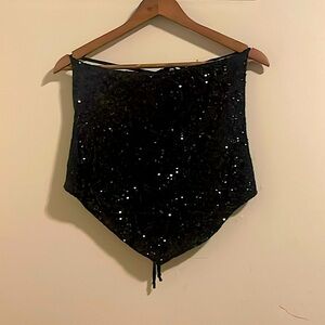 Sequin halter top